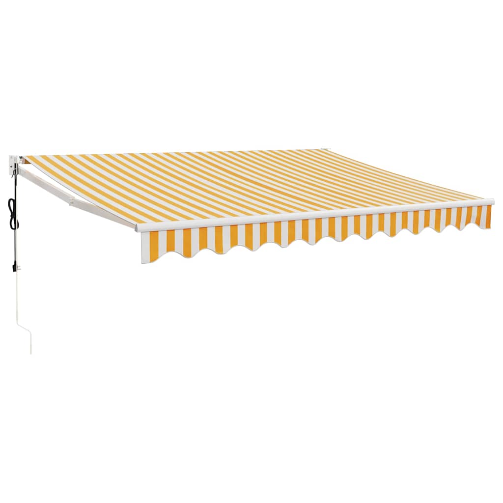 Tenda retrattile Giallo con Cornice Bianca 3 x 2,5 m
