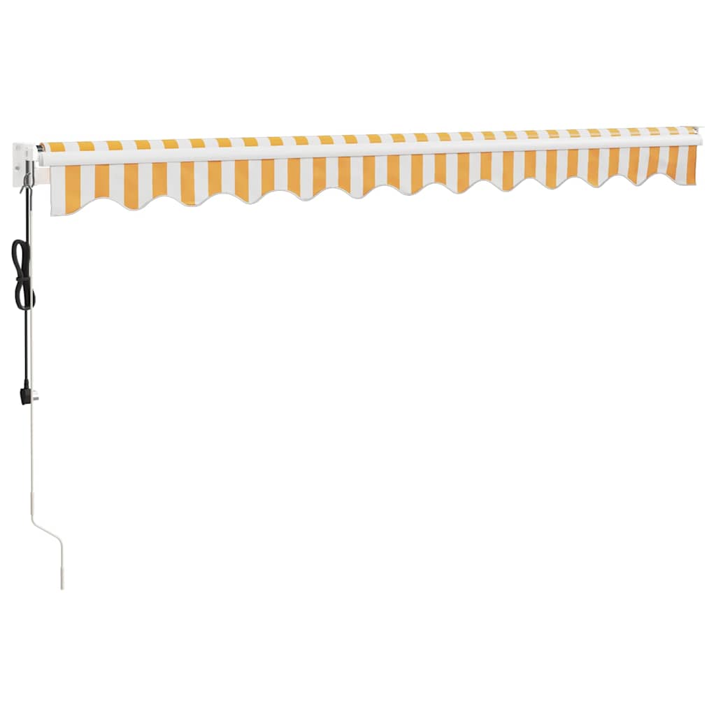 Tenda retrattile Giallo con Cornice Bianca 3 x 2,5 m