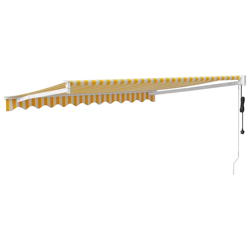 Tenda retrattile Giallo con Cornice Bianca 3 x 2,5 m