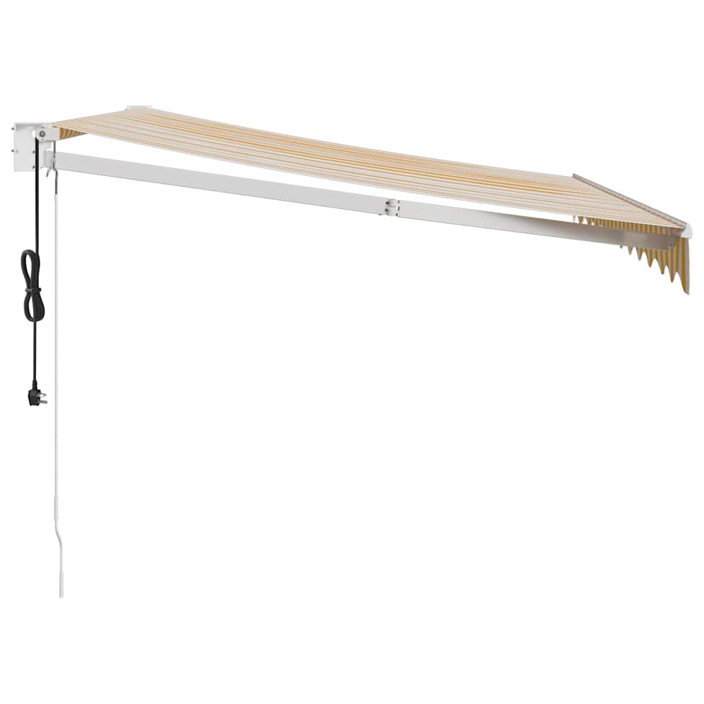 Tenda retrattile Giallo con Cornice Bianca 3 x 2,5 m