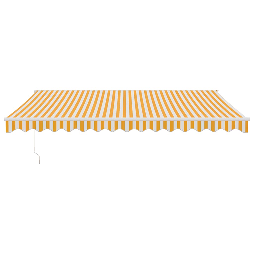 Tenda retrattile Giallo con Cornice Bianca 4 × 3 m