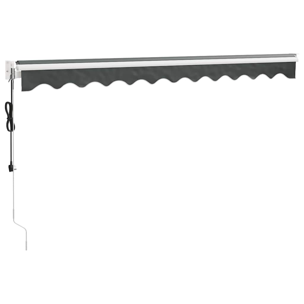 Tenda retrattile Antracite con Struttura Bianca 3 x 2,5 m