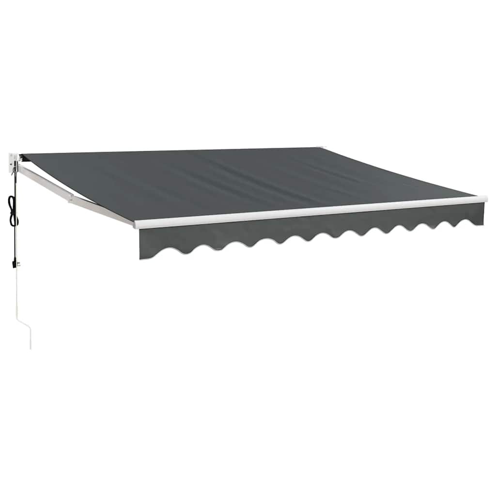 Tenda retrattile Antracite con Struttura Bianca 3,5 x 2,5 m