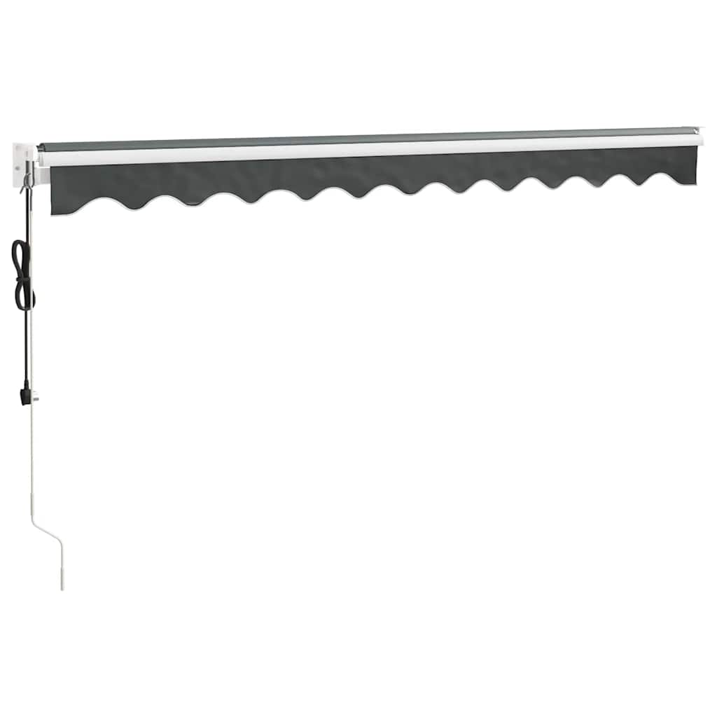 Tenda retrattile Antracite con Struttura Bianca 3,5 x 2,5 m