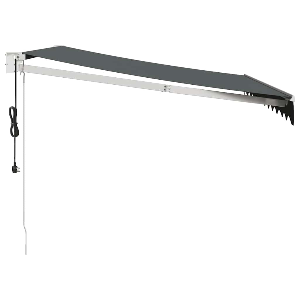 Tenda retrattile Antracite con Struttura Bianca 3,5 x 2,5 m