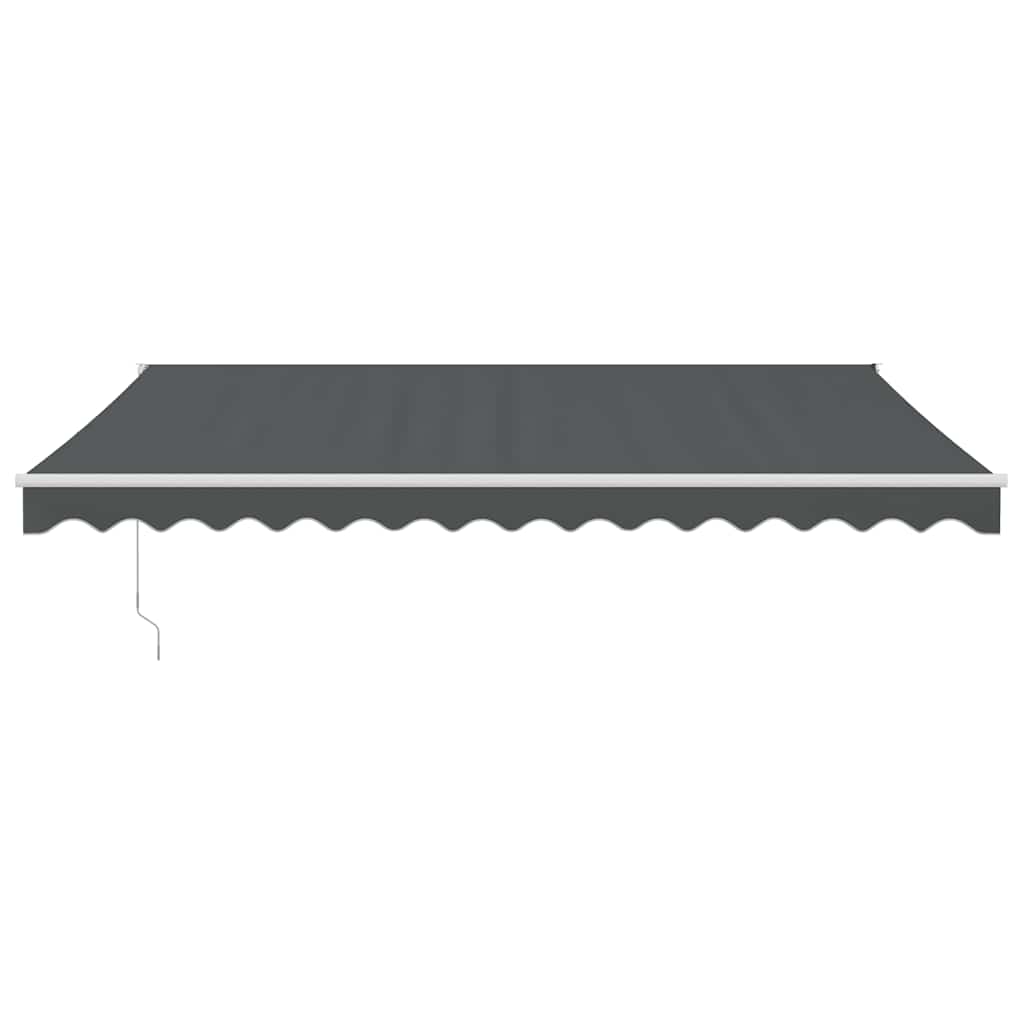 Tenda retrattile Antracite con Struttura Bianca 5 x 3 m