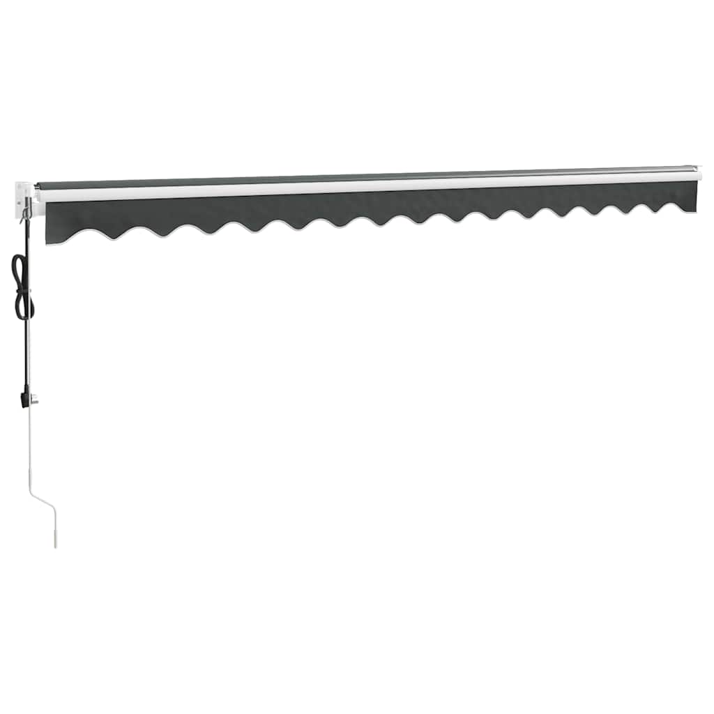 Tenda retrattile Antracite con Struttura Bianca 5 x 3 m