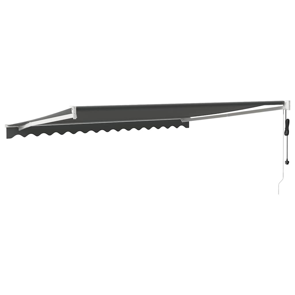 Tenda retrattile Antracite con Struttura Bianca 5 x 3 m