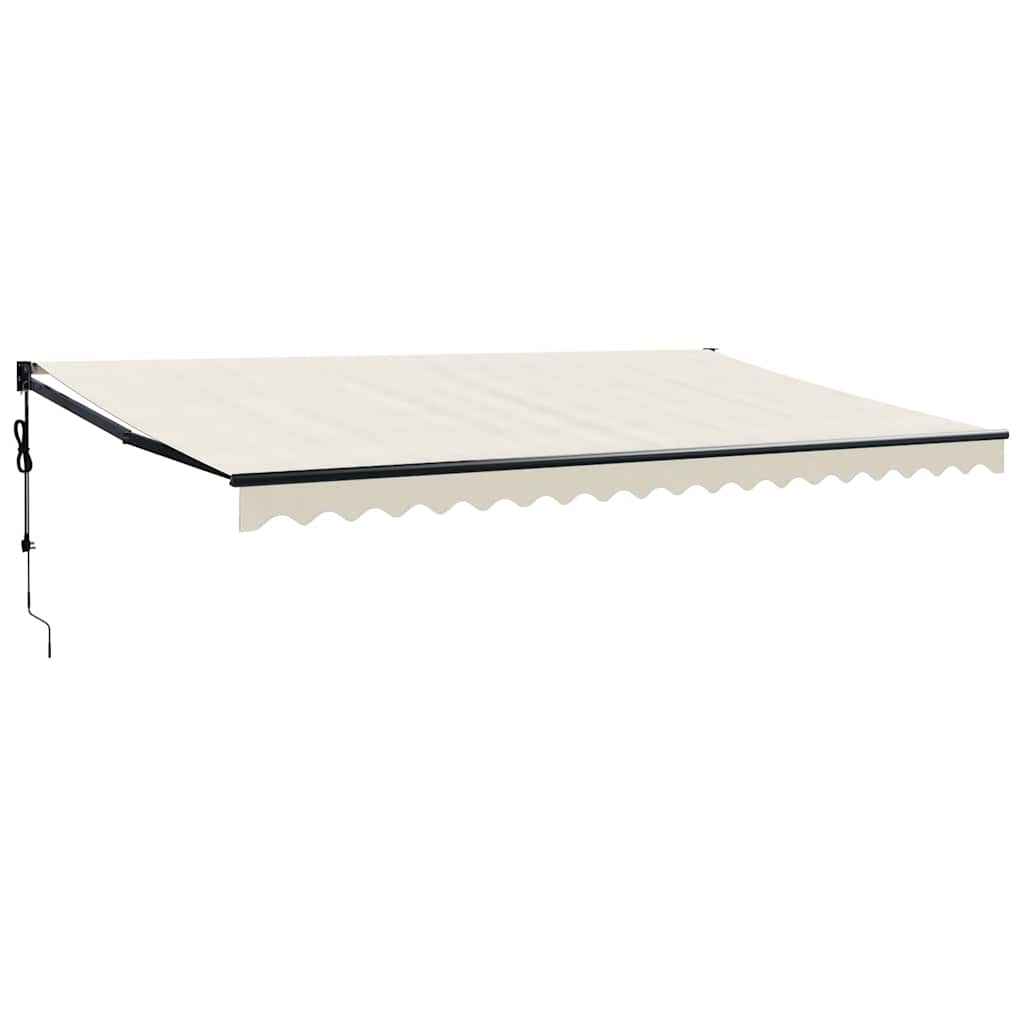 Tenda retrattile Crema con Struttura Antracite 5 x 3 m