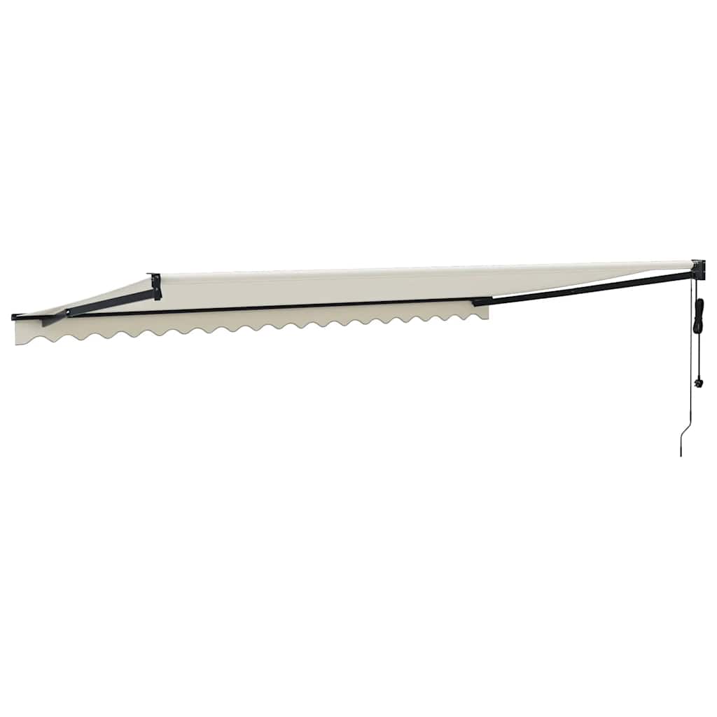 Tenda retrattile Crema con Struttura Antracite 5 x 3 m