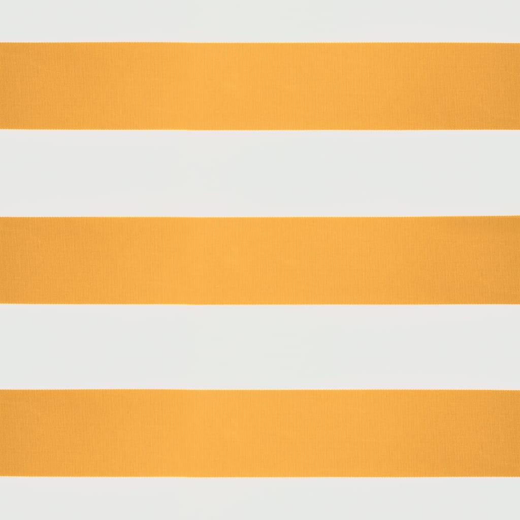 Tenda retrattile Giallo e Bianco con Struttura Antracite