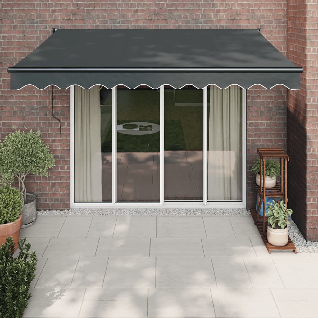 Tenda retrattile Antracite con Struttura Antracite