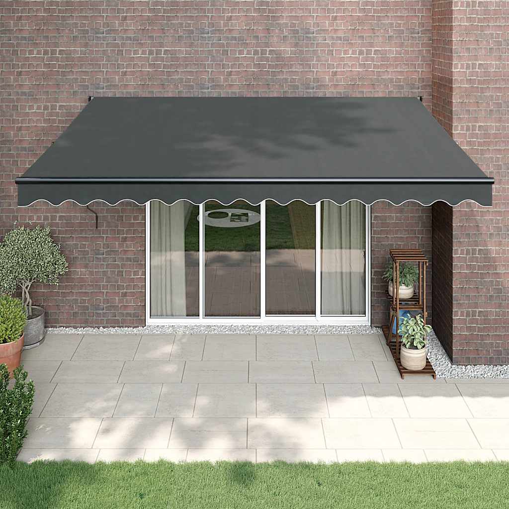 Tenda retrattile Antracite con Struttura Antracite