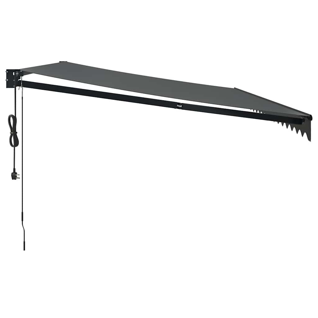 Tenda retrattile Antracite con Struttura Antracite 5 x 3 m