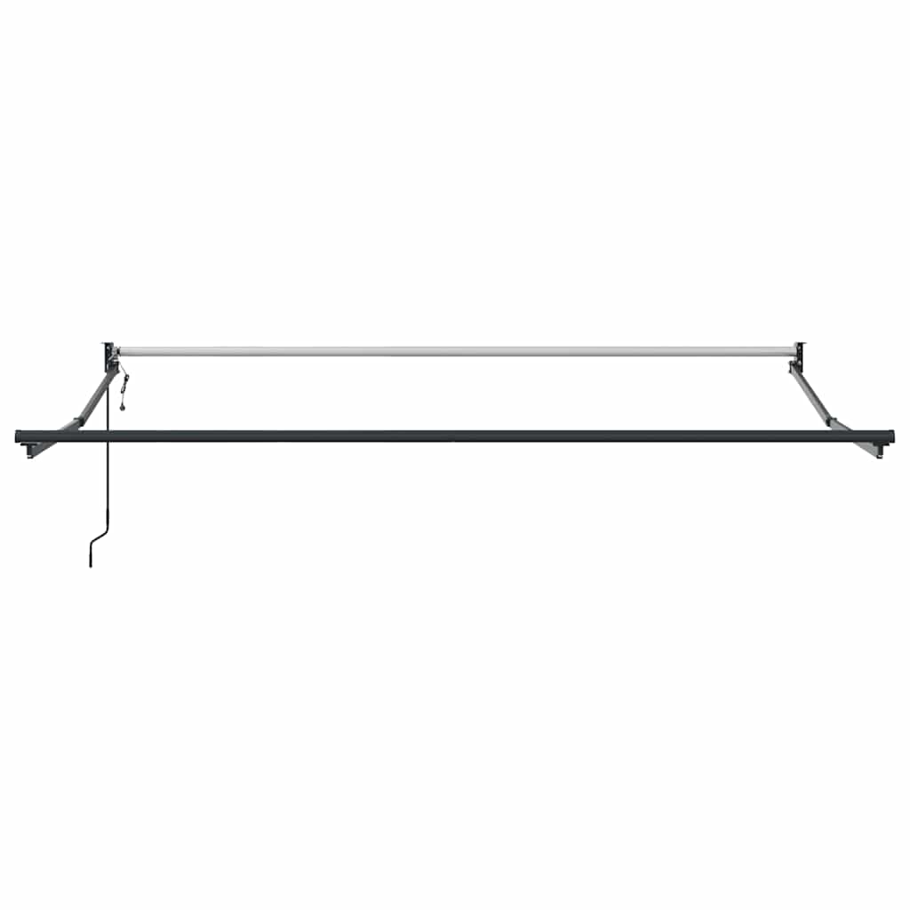 Tenda retrattile Arancione e Marrone con Struttura Antracite
