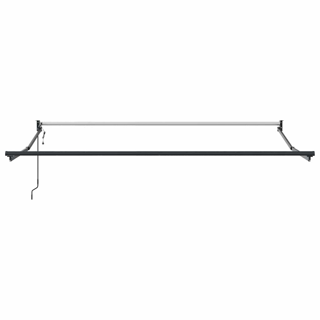 Tenda retrattile Arancione e Marrone con Struttura Antracite