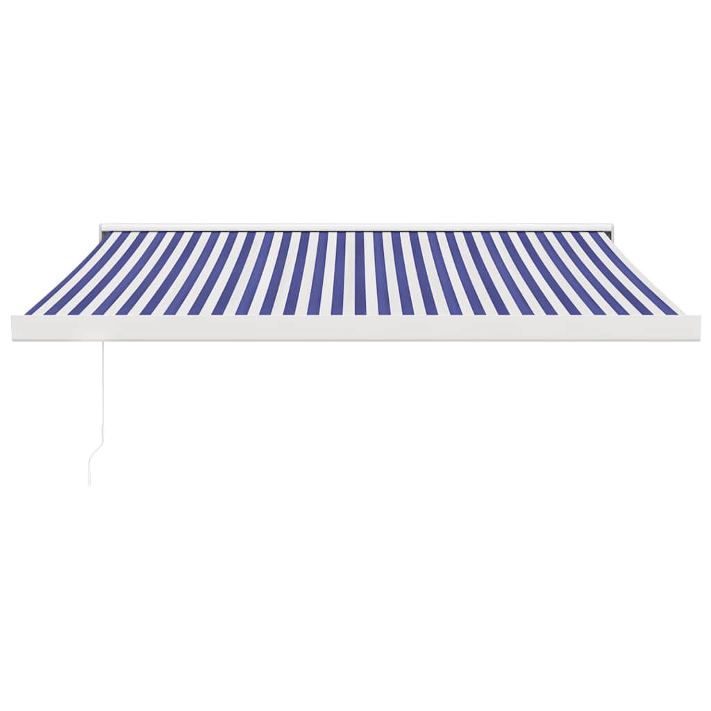 Tenda retrattile Blu e Bianco con Struttura Bianca 3 x 2,5 m
