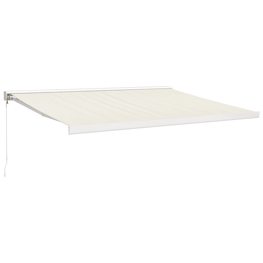 Tenda retrattile Crema con Struttura Bianca 4 × 3 m