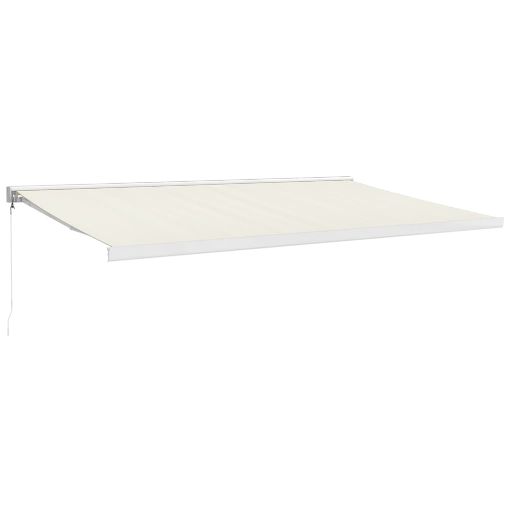 Tenda retrattile Crema con Struttura Bianca 5 x 3 m
