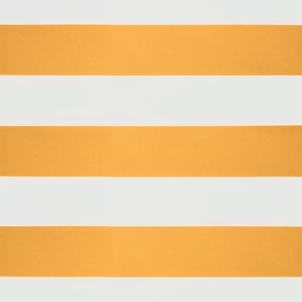 Tenda retrattile Giallo e Bianco con Struttura Bianca 4,5 × 3 m