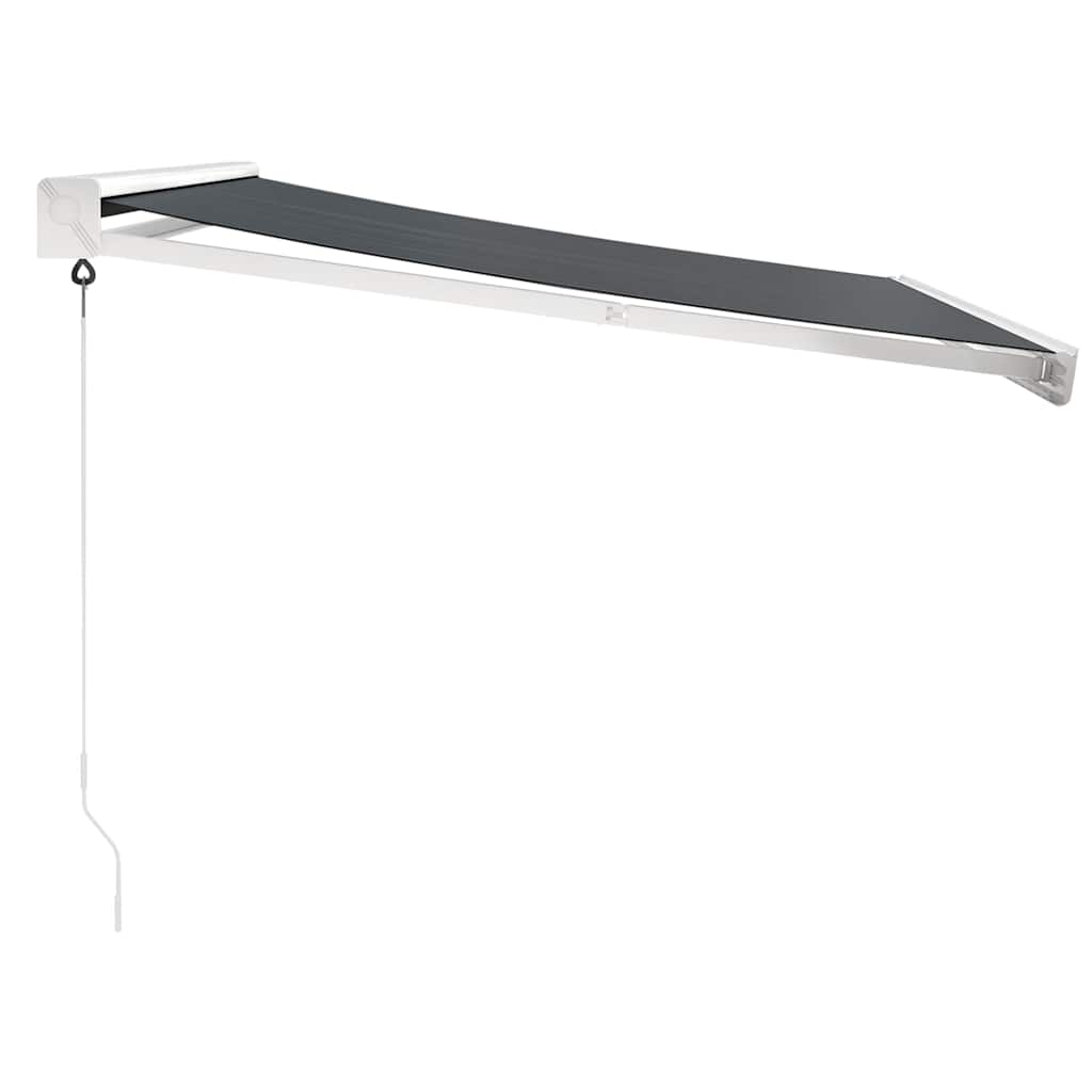 Tenda retrattile Antracite con Struttura Bianca 3,5 x 2,5 m
