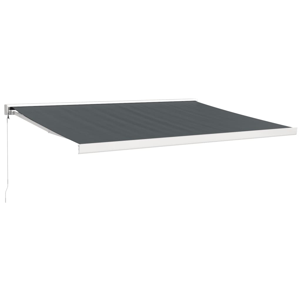 Tenda retrattile Antracite con Struttura Bianca 4 × 3 m