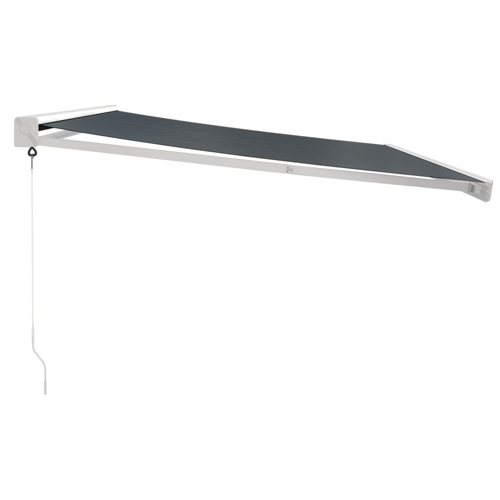 Tenda retrattile Antracite con Struttura Bianca 4 × 3 m
