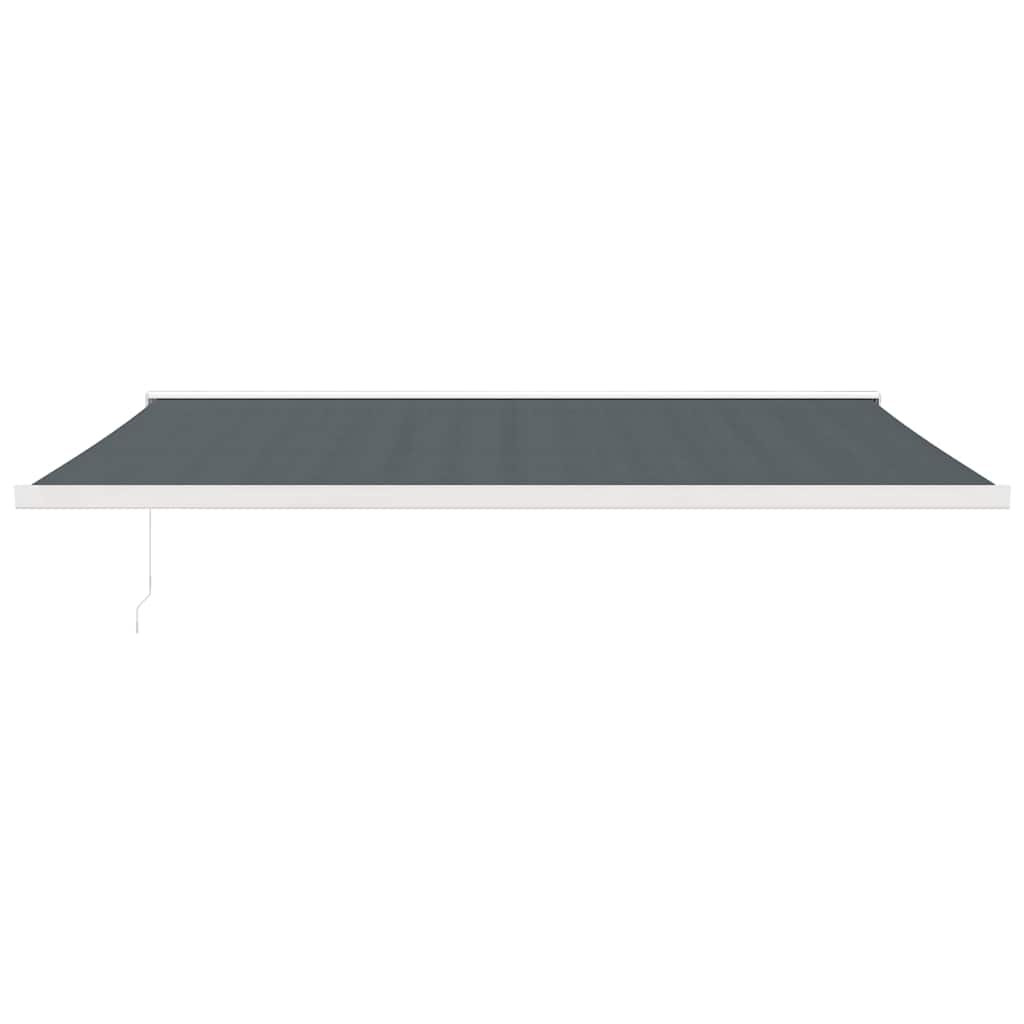 Tenda da Sole Retrattile Antracite 5x3 m in Tessuto e Alluminio