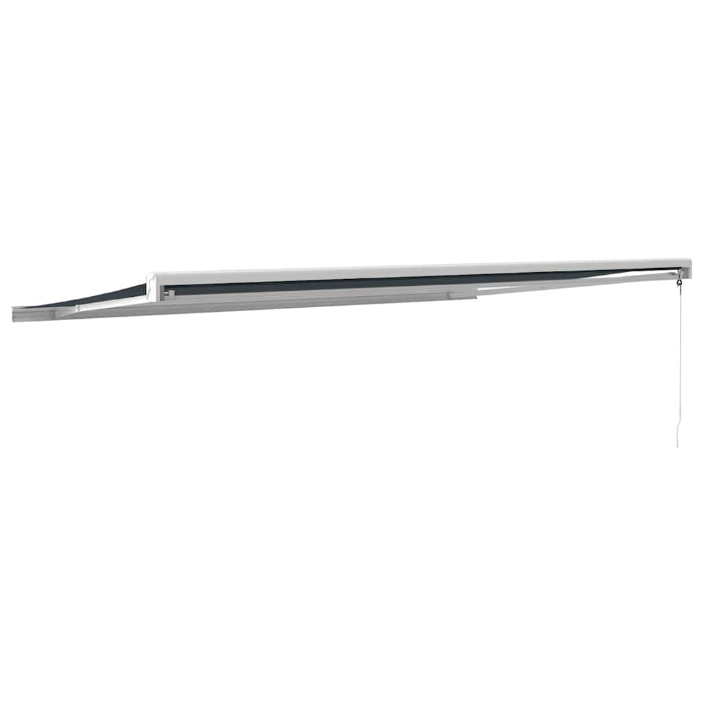 Tenda da Sole Retrattile Antracite 5x3 m in Tessuto e Alluminio