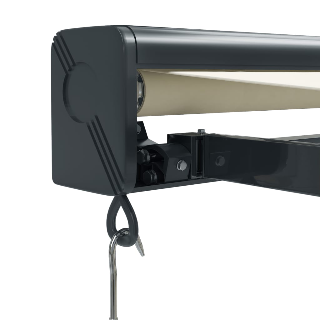 Tenda retrattile Crema con Struttura Antracite 3,5 x 2,5 m