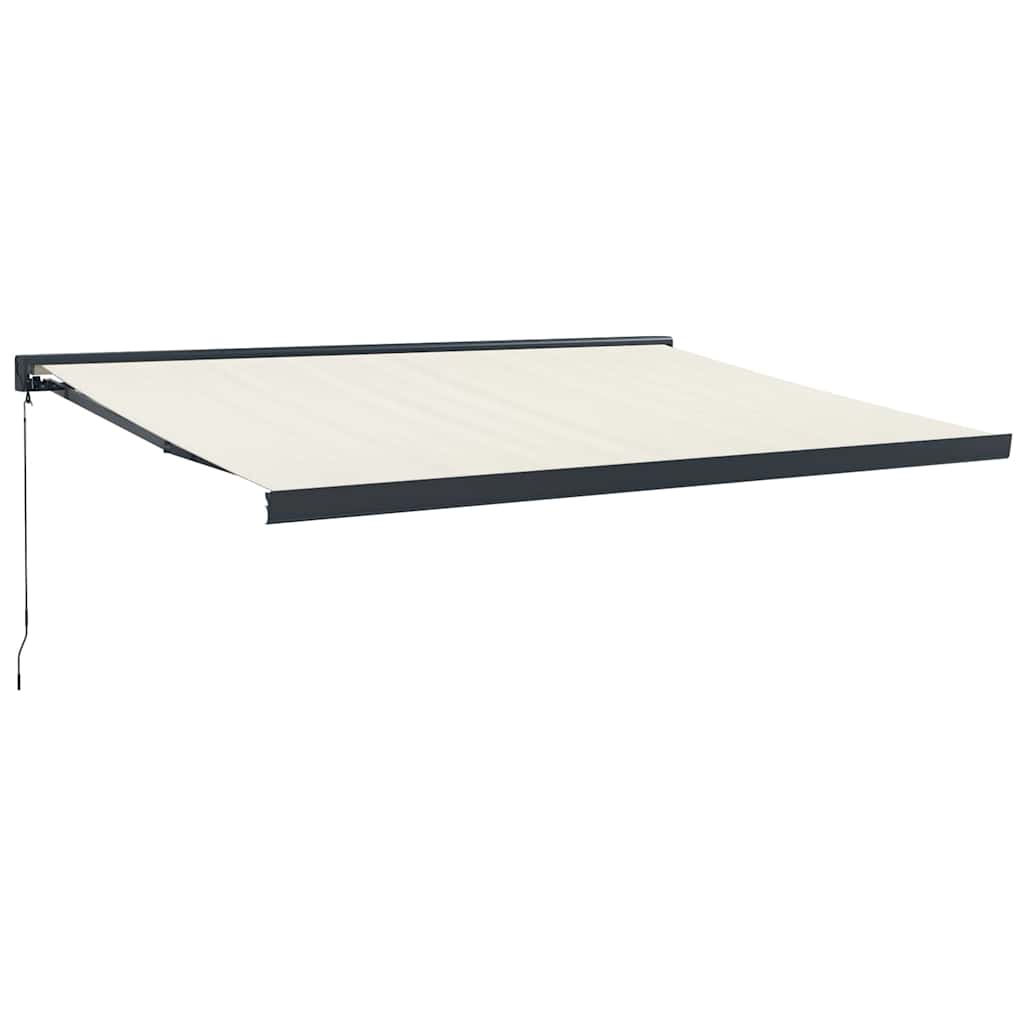 Tenda retrattile Crema con Struttura Antracite 4,5 × 3 m