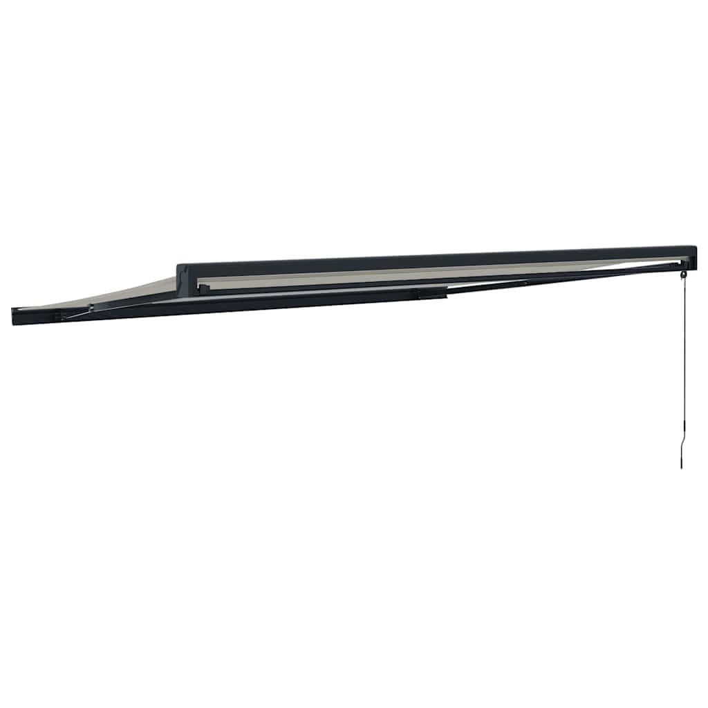 Tenda retrattile Crema con Struttura Antracite 4,5 × 3 m