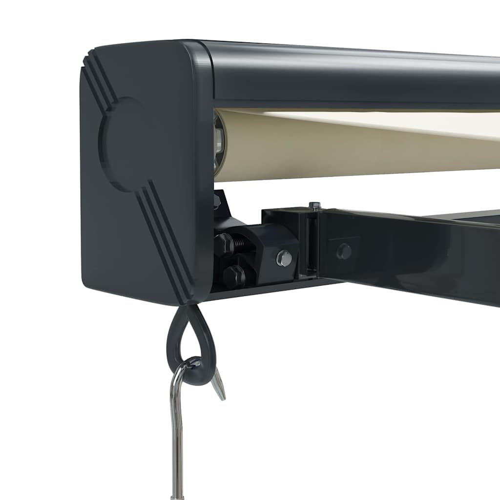 Tenda retrattile Crema con Struttura Antracite 4,5 × 3 m