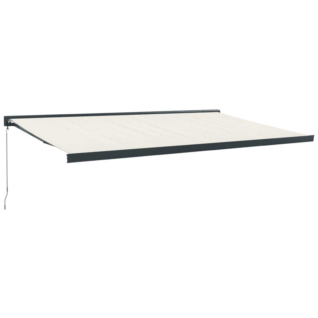 Tenda retrattile Crema con Struttura Antracite 5 x 3 m
