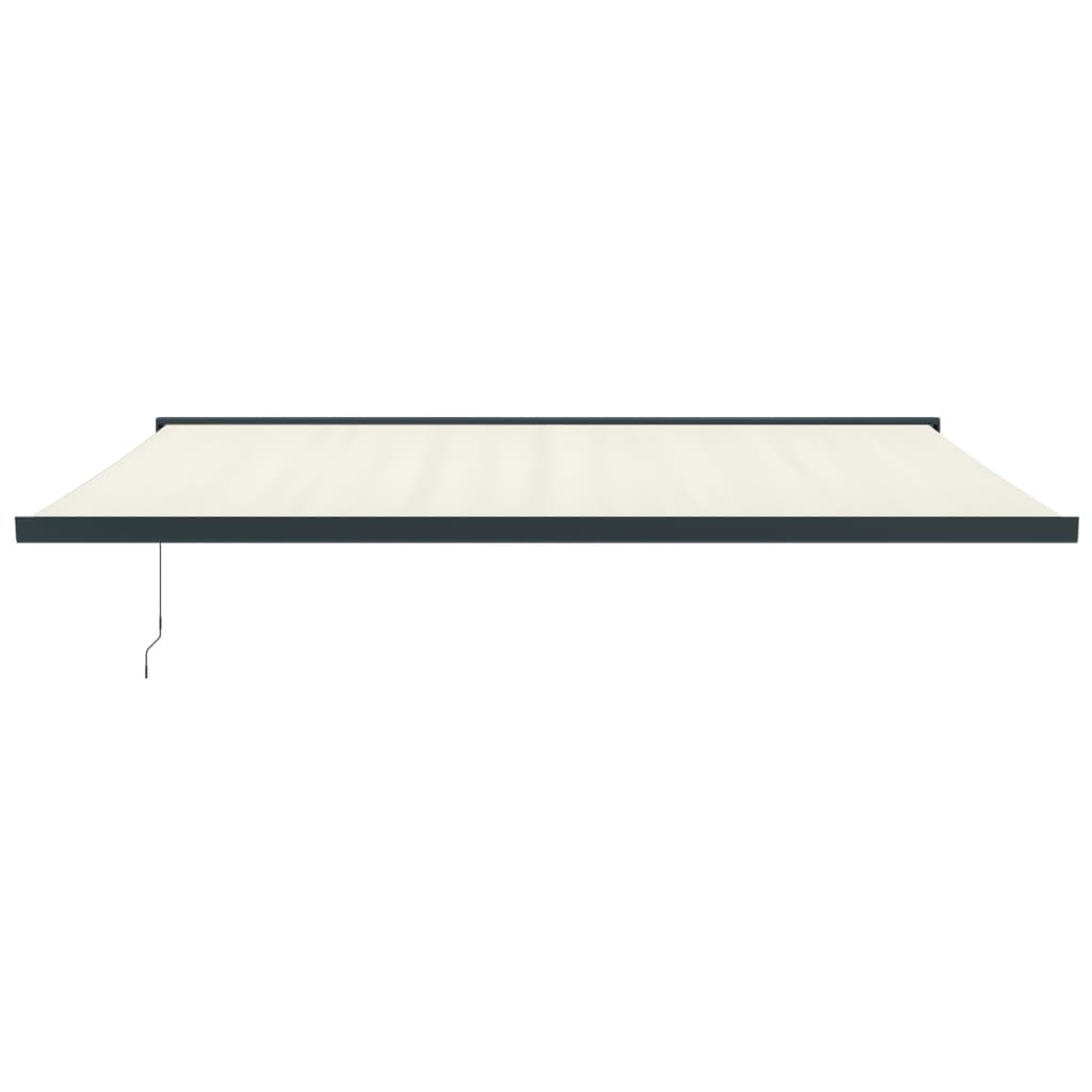 Tenda retrattile Crema con Struttura Antracite 5 x 3 m