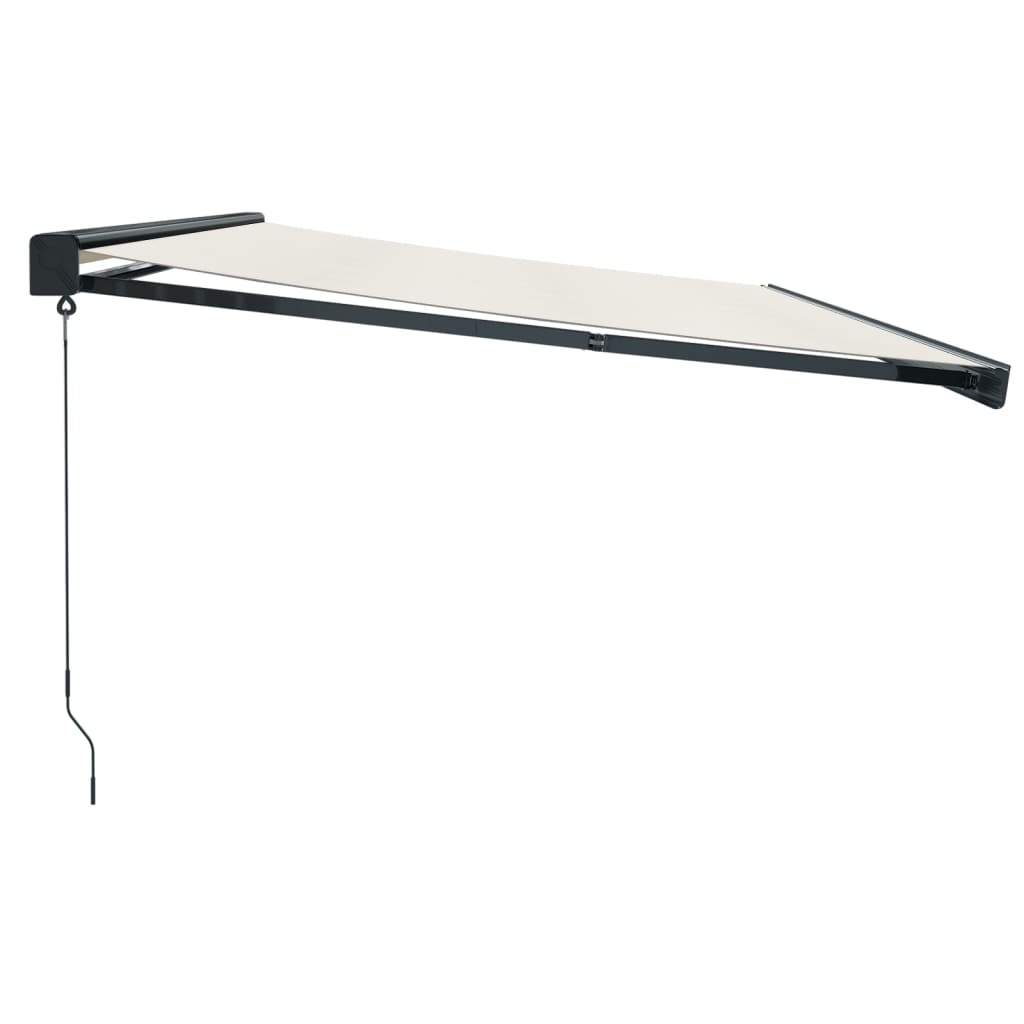 Tenda retrattile Crema con Struttura Antracite 5 x 3 m