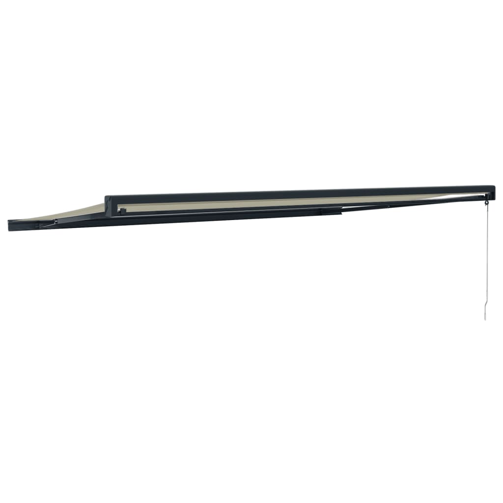 Tenda retrattile Crema con Struttura Antracite 5 x 3 m