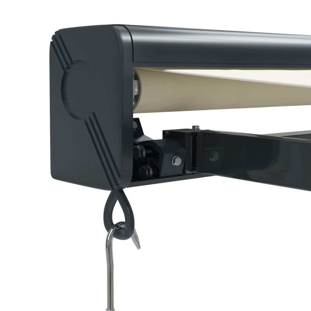 Tenda retrattile Crema con Struttura Antracite 5 x 3 m