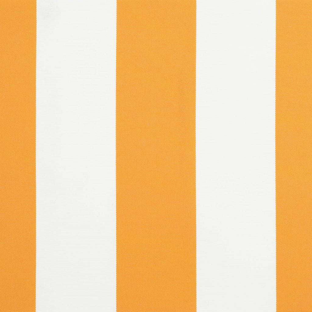 Tenda retrattile Giallo e Bianco con Struttura Antracite
