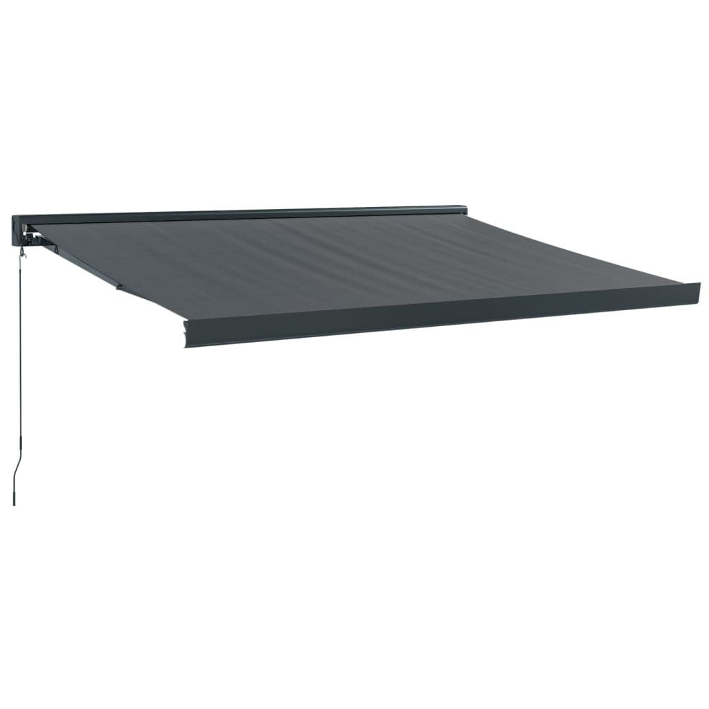 Tenda retrattile Antracite con Struttura Antracite 3,5 x 2,5 m