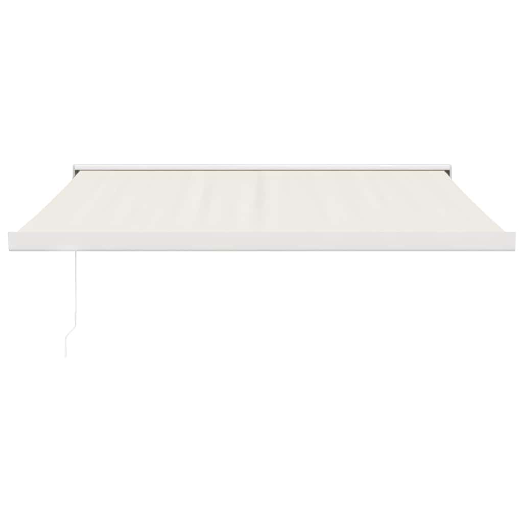 Tenda retrattile Crema 300 x 250 cm Tessuto e Metallo