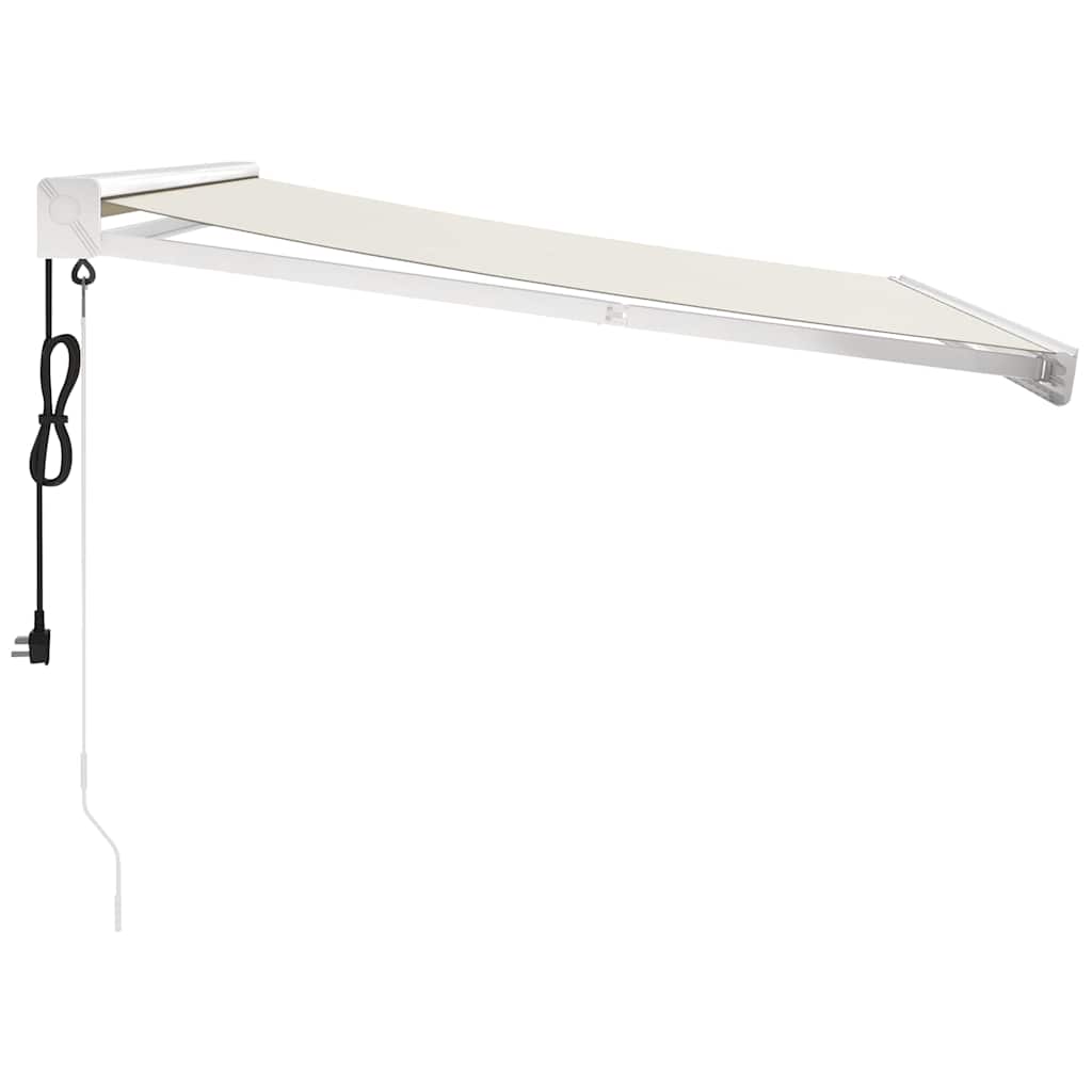 Tenda retrattile Crema 300 x 250 cm Tessuto e Metallo