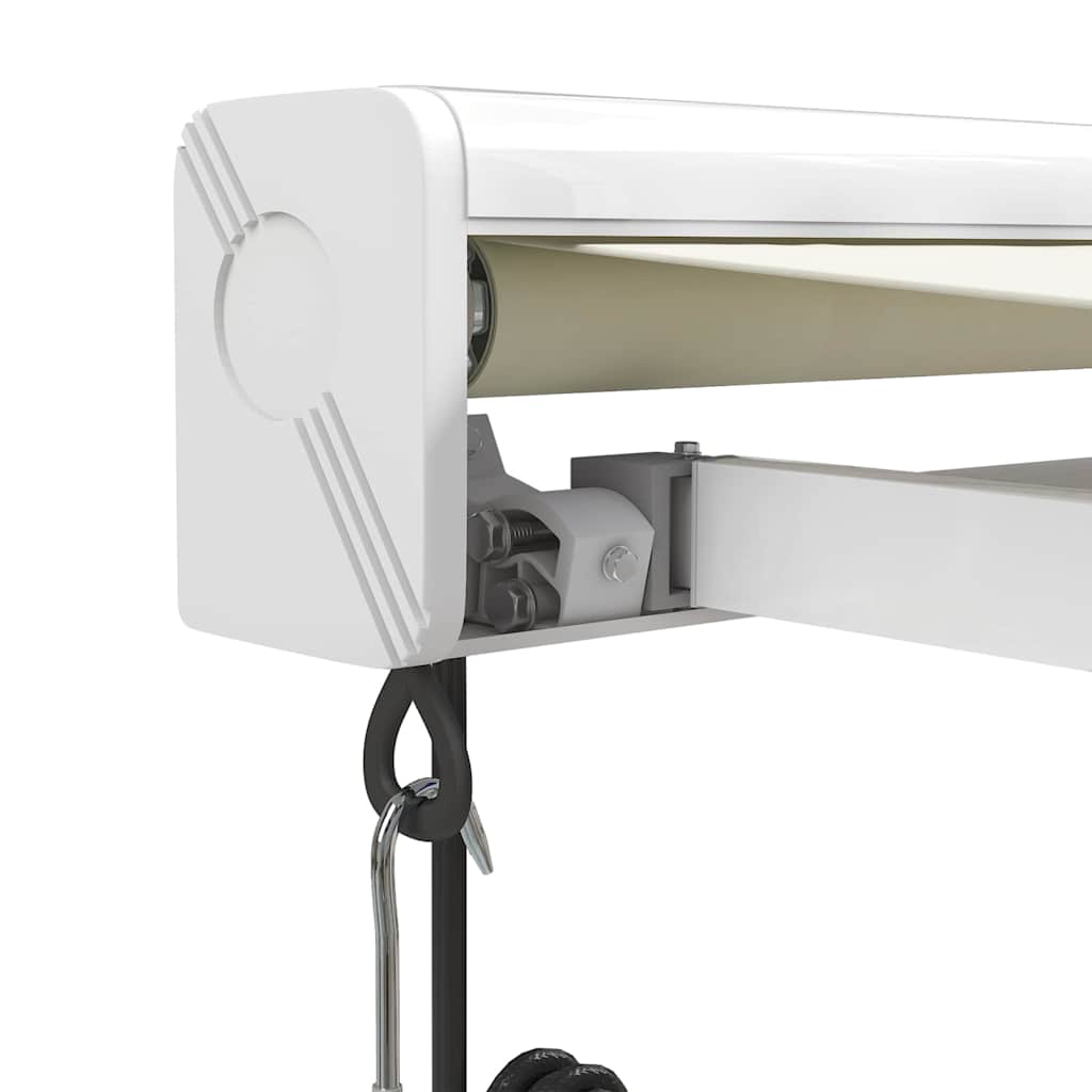Tenda retrattile Crema 300 x 250 cm Tessuto e Metallo