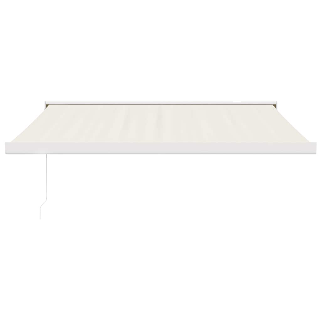 Tenda retrattile Crema 350 x 250 cm Tessuto e Metallo
