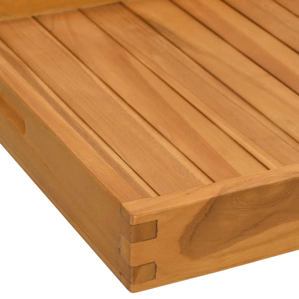 Vassoio da Portata 50x50 cm in Legno Massello di Teak