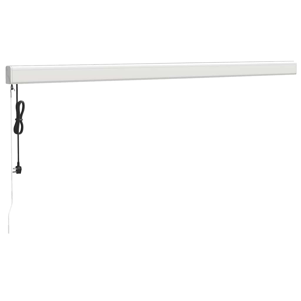 Tenda retrattile Giallo e Bianco 400 × 300 cm Tessuto e Metallo