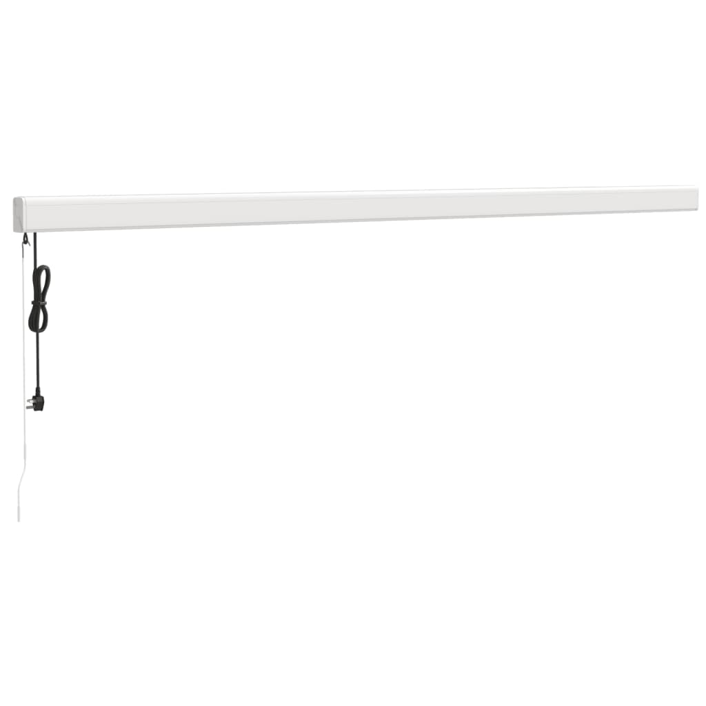 Tenda retrattile Giallo e Bianco 500 × 300 cm Tessuto e Metallo