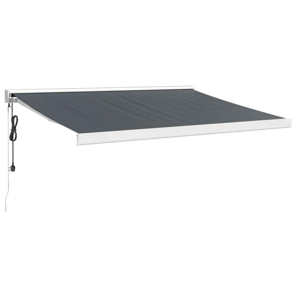 Tenda retrattile Antracite 300 x 250 cm Tessuto e Metallo