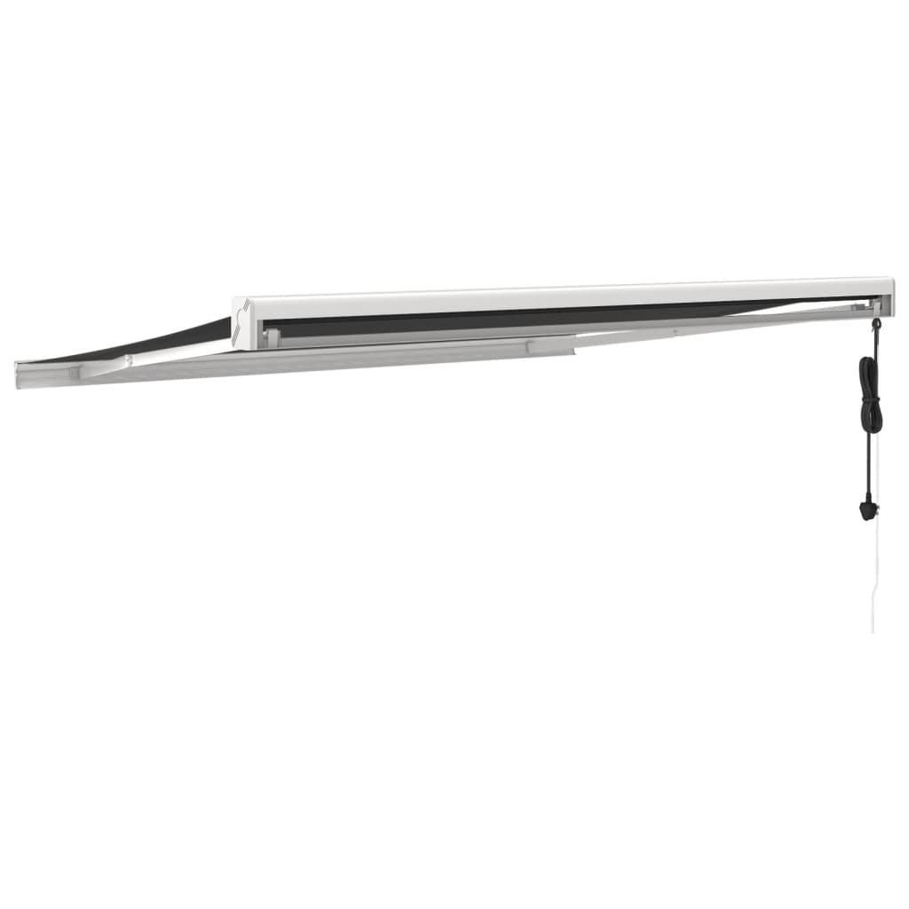 Tenda retrattile Antracite 300 x 250 cm Tessuto e Metallo