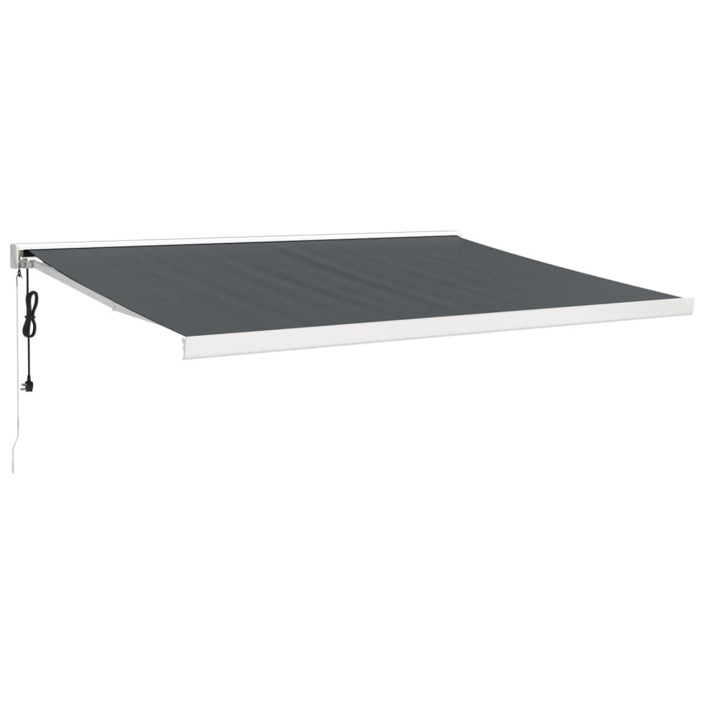 Tenda retrattile Antracite 450 × 300 cm Tessuto e Metallo